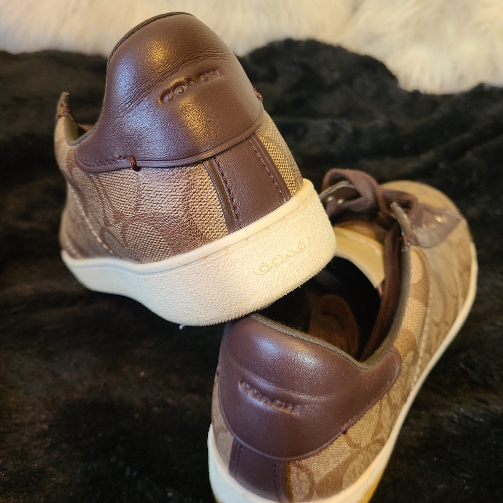 Coach Khaki Signature Logo Sneakers